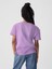 Kız Çocuk Lila Pullu Sequin Grafikli T-Shirt 4