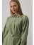 Kuşak Detaylı Tunik Gömlek - Haki 3