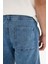 Regular Fit Beli Lastikli Rahat Kalıp Jean Bermuda Şort E4537AX25SM 5