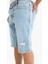 Slim Fit Dar Kesim Jean Bermuda Şort F4685AX25SM 5