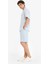 %100 Keten Relax Fit Bermuda Şort F4599AX25HS 4