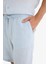%100 Keten Relax Fit Bermuda Şort F4599AX25HS 5