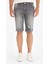 Slim Fit Dar Kesim Jean Bermuda Şort F4692AX25SM 1