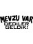 Mevzu Var Dediler Geldik Araba Sticker 17X17 cm Siyah 1