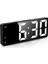 Aynalı Alarm Saat Takvimli Termometre LED Dijital Modern Masa Saati 1