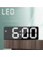 Aynalı Alarm Saat Takvimli Termometre LED Dijital Modern Masa Saati 2