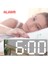 Aynalı Alarm Saat Takvimli Termometre LED Dijital Modern Masa Saati 3