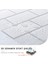 3D Kendinden Yapışkanlı 30x30cm Beyaz Seramik Görünümlü Duvar Sticker 3