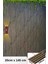 3D desenli kahverengi PVC kaplama lambiri, 20x145cm, ev ve ofis dekoru için ideal 1