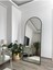 Siyah Metal Çerçeveli Oval Ayna 180x70 cm, Şık ve Modern Tasarım 1