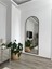 Siyah Metal Çerçeveli Oval Ayna 180x70 cm, Şık ve Modern Tasarım 4