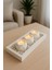 Beyaz beton mumluk ve tealight dekorasyon seti, şık ve modern hediye seçeneği 1