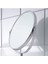 İki Taraflı Büyüteçli Yuvarlak Banyo Aynası, Cam, Gümüş Renk 2