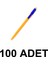 100 Adet Basmalı Tükenmez Kalem Kahveci Kalemi Mavi M-33 1
