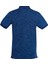 Polokoton % 100 Pamuk Lacivert Indigo Renk Polo Yaka T-Shirt – Iki Renkli Özel Pike Kumaş, Erkek Yazlık Model 2