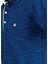 Polokoton % 100 Pamuk Lacivert Indigo Renk Polo Yaka T-Shirt – Iki Renkli Özel Pike Kumaş, Erkek Yazlık Model 3