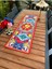 Kırmızı portföyino, limon desenli dikdörtgen tasarım, polyester, 50x150 ölçü 4