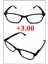 Unisex Kitap Okuma ve Bilgisayar Gözlüğü & Yakın Gözlüğü (+3.00) 1 Adet 1