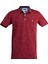 Polokoton % 100 Pamuk Marka Polo Yaka T-Shirt – Bordo Lacivert Renk, Iki Renkli Özel Pike Kumaş, Erkek Yazlık Model 1