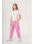 Kız Çocuk Pamuklu T-Shirt Keten Pantalonlu Yazlık Takım 6-9 Yaş 1