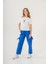 Kız Çocuk Pamuklu T-Shirt Keten Pantalonlu Yazlık Takım 6-9 Yaş 1