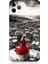 Apple iPhone 11 Pro Uyumlu Siyah Beyazda Kırmızı Elbise Desenli Silikon Kılıf 1