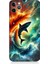 Apple iPhone 11 Pro Uyumlu Ateşle Dans Eden Köpekbalığı Desenli Silikon Kılıf 1