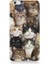 Apple iPhone 6 Plus Uyumlu Kedi Kalabalığında Kaos Desenli Silikon Kılıf 1