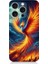 Apple iPhone 16 Pro Max Uyumlu Ateşle Dans Eden Anka Desenli Silikon Kılıf 1