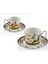 Muse Garden 2'li Kahve Fincan Set 13,5x5,5cm Porselen 1