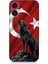 Apple iPhone 16 Uyumlu Bayrak Önünde Uluyan Kurt Desenli Silikon Kılıf 1