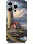 Apple iPhone 16 Pro Max Uyumlu Kayalıkta Gök Altında Deniz Feneri Desenli Silikon Kılıf 1