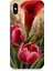 Apple iPhone x Uyumlu Canlı Renkli Laleler Desenli Silikon Kılıf 1