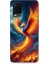 Oppo A54 Uyumlu Ateşle Dans Eden Anka Desenli Silikon Kılıf 1