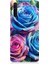 Oppo A91 Uyumlu Gökkuşağı Renkli Güller Desenli Silikon Kılıf 1
