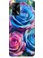 Oppo A74 Uyumlu Gökkuşağı Renkli Güller Desenli Silikon Kılıf 1