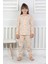 %100 Pamuk Süprem Penye Kumaş Avokado Desenli Uzun Kollu Bisiklet Yaka Kız Çocuk Pijama 1