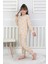%100 Pamuk Süprem Penye Kumaş Avokado Desenli Uzun Kollu Bisiklet Yaka Kız Çocuk Pijama 2