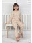 %100 Pamuk Süprem Penye Kumaş Avokado Desenli Uzun Kollu Bisiklet Yaka Kız Çocuk Pijama 3