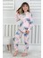 %100 Pamuk Süprem Penye Kumaş Uzun Kollu Bisiklet Yaka Kız Çocuk Pijama Takımı 3-8 Yaş 3