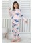 %100 Pamuk Süprem Penye Kumaş Uzun Kollu Bisiklet Yaka Kız Çocuk Pijama Takımı 3-8 Yaş 4