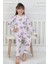 %100 Pamuk Süprem Penye Kumaş Uzun Kollu Bisiklet Yaka Kız Çocuk Pijama Takımı 3-8 Yaş 3