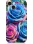 Apple iPhone 15 Plus Uyumlu Gökkuşağı Renkli Güller Desenli Silikon Kılıf 1