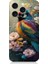 Apple iPhone 15 Pro Uyumlu Çiçekler Arasında Kuş Desenli Silikon Kılıf 1