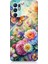 Oppo Reno 6 Uyumlu Çiçeklerle Dans Eden Kelebek Desenli Silikon Kılıf 1