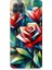 Oppo Reno 4 Lite Uyumlu Soyut Origami Gül Deseni Desenli Silikon Kılıf 1
