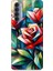 Oppo Reno 4 Pro Uyumlu Soyut Origami Gül Deseni Desenli Silikon Kılıf 1