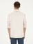 Erkek Bej Regular Fit Keten Karışımlı Ceket Gömlek 50288941-VR011 5