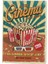 Retro Cinema Movie Night Tasarımlı Sert Baskı Kapak Defter 1