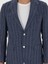 Erkek İndigo Slim Fit %100 Keten Ceket 50284602-VR028 6
